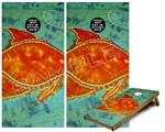 Cornhole Game Board Vinyl Skin Wrap Kit - Premium Laminated - Tie Dye Fish 100 fits 24x48 game boards (GAMEBOARDS NOT INCLUDED)