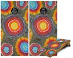 Cornhole Game Board Vinyl Skin Wrap Kit - Premium Laminated - Tie Dye Circles 100 fits 24x48 game boards (GAMEBOARDS NOT INCLUDED)