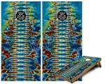 Cornhole Game Board Vinyl Skin Wrap Kit - Premium Laminated - Tie Dye Spine 106 fits 24x48 game boards (GAMEBOARDS NOT INCLUDED)