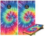 Cornhole Game Board Vinyl Skin Wrap Kit - Premium Laminated - Tie Dye Swirl 104 fits 24x48 game boards (GAMEBOARDS NOT INCLUDED)