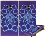 Cornhole Game Board Vinyl Skin Wrap Kit - Premium Laminated - Tie Dye Purple Stars fits 24x48 game boards (GAMEBOARDS NOT INCLUDED)