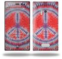 Tie Dye Peace Sign 105 - Decal Style Skin (fits Nokia Lumia 928)