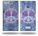 Tie Dye Peace Sign 106 - Decal Style Skin (fits Nokia Lumia 928)