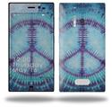 Tie Dye Peace Sign 107 - Decal Style Skin (fits Nokia Lumia 928)