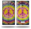 Tie Dye Peace Sign 109 - Decal Style Skin (fits Nokia Lumia 928)