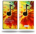 Tie Dye Music Note 100 - Decal Style Skin (fits Nokia Lumia 928)
