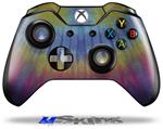 Decal Skin Wrap fits Microsoft XBOX One Wireless Controller Tie Dye Blue and Yellow Stripes