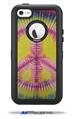 Tie Dye Peace Sign 104 - Decal Style Vinyl Skin fits Otterbox Defender iPhone 5C Case (CASE SOLD SEPARATELY)