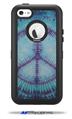 Tie Dye Peace Sign 107 - Decal Style Vinyl Skin fits Otterbox Defender iPhone 5C Case (CASE SOLD SEPARATELY)