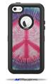 Tie Dye Peace Sign 108 - Decal Style Vinyl Skin fits Otterbox Defender iPhone 5C Case (CASE SOLD SEPARATELY)