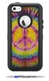 Tie Dye Peace Sign 109 - Decal Style Vinyl Skin fits Otterbox Defender iPhone 5C Case (CASE SOLD SEPARATELY)