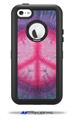 Tie Dye Peace Sign 110 - Decal Style Vinyl Skin fits Otterbox Defender iPhone 5C Case (CASE SOLD SEPARATELY)