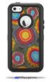 Tie Dye Circles 100 - Decal Style Vinyl Skin fits Otterbox Defender iPhone 5C Case (CASE SOLD SEPARATELY)