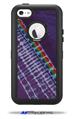 Tie Dye Alls Purple - Decal Style Vinyl Skin fits Otterbox Defender iPhone 5C Case (CASE SOLD SEPARATELY)