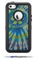Tie Dye Peace Sign Swirl - Decal Style Vinyl Skin fits Otterbox Defender iPhone 5C Case (CASE SOLD SEPARATELY)