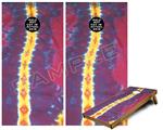 Cornhole Game Board Vinyl Skin Wrap Kit - Tie Dye Spine 105 fits 24x48 game boards (GAMEBOARDS NOT INCLUDED)