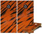 Cornhole Game Board Vinyl Skin Wrap Kit - Tie Dye Bengal Side Stripes fits 24x48 game boards (GAMEBOARDS NOT INCLUDED)