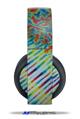 Vinyl Decal Skin Wrap compatible with Original Sony PlayStation 4 Gold Wireless Headphones Tie Dye Mixed Rainbow (PS4 HEADPHONES  NOT INCLUDED)