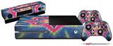 Tie Dye Star 101 - Holiday Bundle Decal Style Skin fits XBOX One Console Original, Kinect and 2 Controllers (XBOX SYSTEM NOT INCLUDED)