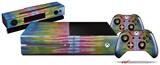 Tie Dye Spine 102 - Holiday Bundle Decal Style Skin fits XBOX One Console Original, Kinect and 2 Controllers (XBOX SYSTEM NOT INCLUDED)