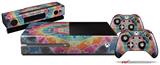 Tie Dye Star 104 - Holiday Bundle Decal Style Skin fits XBOX One Console Original, Kinect and 2 Controllers (XBOX SYSTEM NOT INCLUDED)