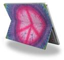 Tie Dye Peace Sign 110 - Decal Style Vinyl Skin (fits Microsoft Surface Pro 4)