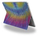 Tie Dye Blue and Yellow Stripes - Decal Style Vinyl Skin (fits Microsoft Surface Pro 4)