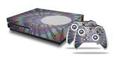 WraptorSkinz Decal Skin Wrap Set works with 2016 and newer XBOX One S Console and 2 Controllers Tie Dye Swirl 103