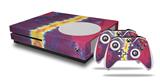WraptorSkinz Decal Skin Wrap Set works with 2016 and newer XBOX One S Console and 2 Controllers Tie Dye Spine 105