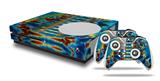 WraptorSkinz Decal Skin Wrap Set works with 2016 and newer XBOX One S Console and 2 Controllers Tie Dye Spine 106
