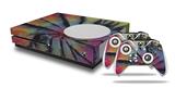 WraptorSkinz Decal Skin Wrap Set works with 2016 and newer XBOX One S Console and 2 Controllers Tie Dye Swirl 106