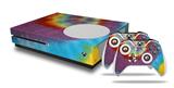 WraptorSkinz Decal Skin Wrap Set works with 2016 and newer XBOX One S Console and 2 Controllers Tie Dye Swirl 108