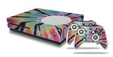 WraptorSkinz Decal Skin Wrap Set works with 2016 and newer XBOX One S Console and 2 Controllers Tie Dye Swirl 109