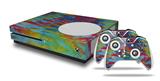 WraptorSkinz Decal Skin Wrap Set works with 2016 and newer XBOX One S Console and 2 Controllers Tie Dye Tiger 100