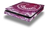 Vinyl Decal Skin Wrap compatible with Sony PlayStation 4 Slim Console Tie Dye Happy 100 (PS4 NOT INCLUDED)