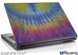 Laptop Skin (Large) - Tie Dye Blue and Yellow Stripes