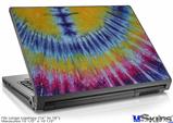 Laptop Skin (Large) - Tie Dye Red and Yellow Stripes