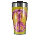 WraptorSkinz Skin Wrap compatible with 2017 and newer RTIC Tumblers 30oz Tie Dye Peace Sign 109 (TUMBLER NOT INCLUDED)