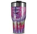 WraptorSkinz Skin Wrap compatible with 2017 and newer RTIC Tumblers 30oz Tie Dye Red Stripes (TUMBLER NOT INCLUDED)