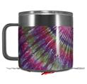 Skin Decal Wrap for Yeti Coffee Mug 14oz Tie Dye Red Stripes - 14 oz CUP NOT INCLUDED by WraptorSkinz