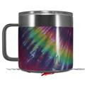 Skin Decal Wrap for Yeti Coffee Mug 14oz Tie Dye Red and Purple Stripes - 14 oz CUP NOT INCLUDED by WraptorSkinz