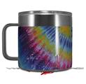 Skin Decal Wrap for Yeti Coffee Mug 14oz Tie Dye Red and Yellow Stripes - 14 oz CUP NOT INCLUDED by WraptorSkinz