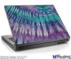 Laptop Skin (Small) - Tie Dye Purple Stripes