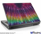 Laptop Skin (Small) - Tie Dye Red and Purple Stripes