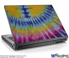 Laptop Skin (Small) - Tie Dye Red and Yellow Stripes