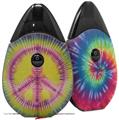 Skin Decal Wrap 2 Pack compatible with Suorin Drop Tie Dye Peace Sign 104 VAPE NOT INCLUDED