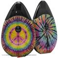 Skin Decal Wrap 2 Pack compatible with Suorin Drop Tie Dye Peace Sign 109 VAPE NOT INCLUDED