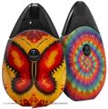 Skin Decal Wrap 2 Pack compatible with Suorin Drop Phat Dyes - Butterfly - 100 VAPE NOT INCLUDED