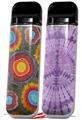 Skin Decal Wrap 2 Pack for Smok Novo v1 Tie Dye Circles 100 VAPE NOT INCLUDED