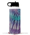 Skin Wrap Decal compatible with Hydro Flask Wide Mouth Bottle 32oz Tie Dye Purple Stripes (BOTTLE NOT INCLUDED)